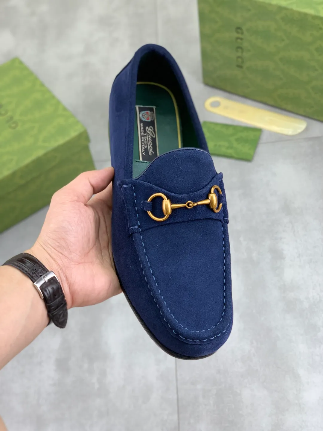 Men's men's shoes 💰P540 [New style] Water dyed cowhide 💰💎💎💎 [Gucci] Gucci high-end men's formal business leather shoes, original order 1:1! Original imported high-end washed calfskin, original metal buckle, imported first-layer cowhide lining for feet, original outsole, men's shoe size: 38-45, multiple colors available